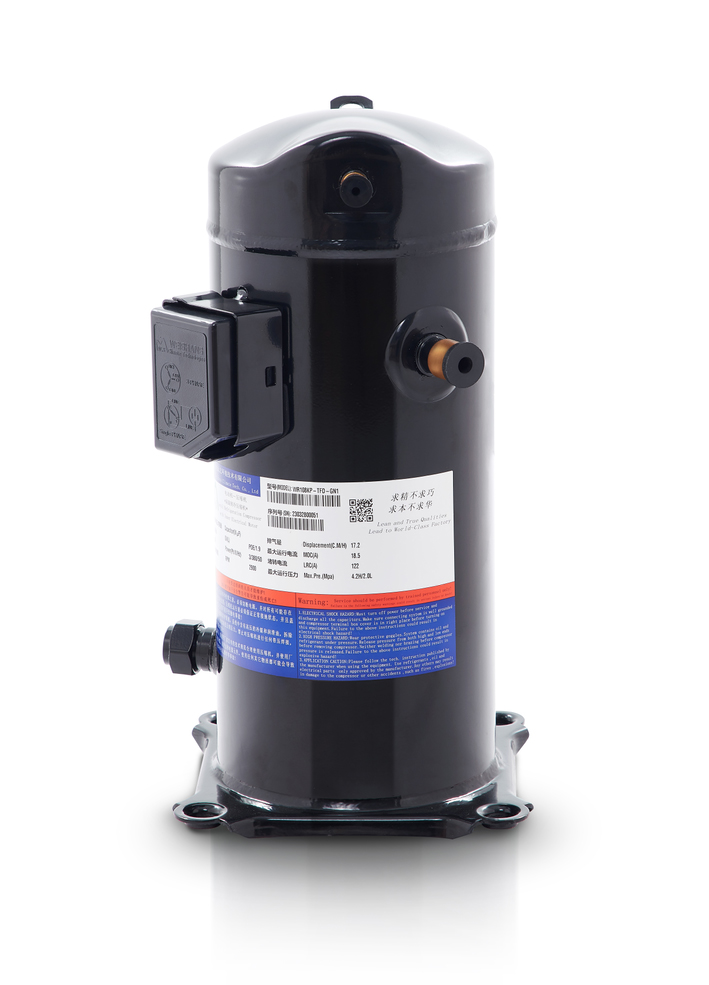 Heat pump drying scroll compressor